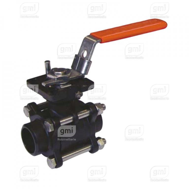Vanne à Bosseau Sphérique Hydraulique 3 Voies Haute Pression – 500 Bar, 1/4" à 3/4" BSP, Acier Carbone Robuste